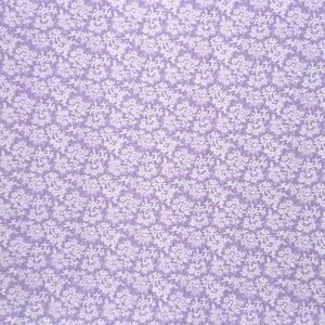 Purple Small White Flower Cotton Fabric by Keepsake Calico - 1/2 Yard - Blender